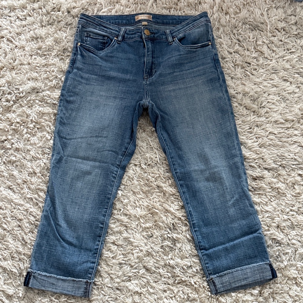 Kut from the Kloth Mid-Wash Cropped Jeans
